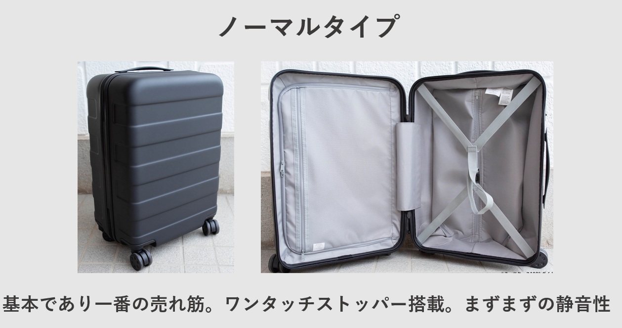 無印良品のスーツケース ノーマルタイプ