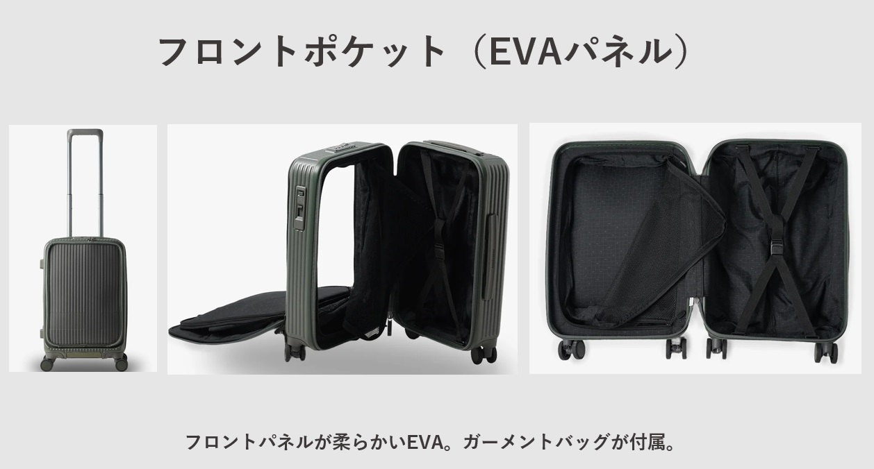 スーツケース イノベーター フロントオープンタイプ（EVAパネル）