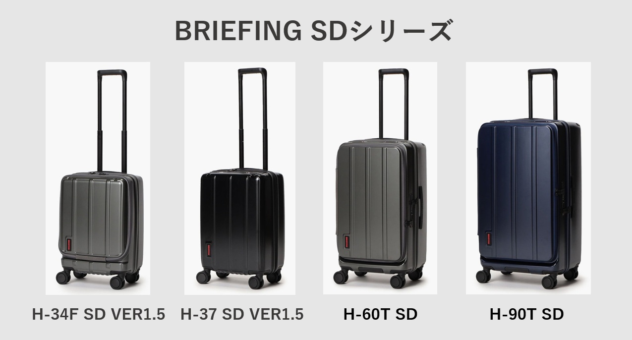 BRIEFINGのスーツケース ジッパータイプ(SDシリーズ