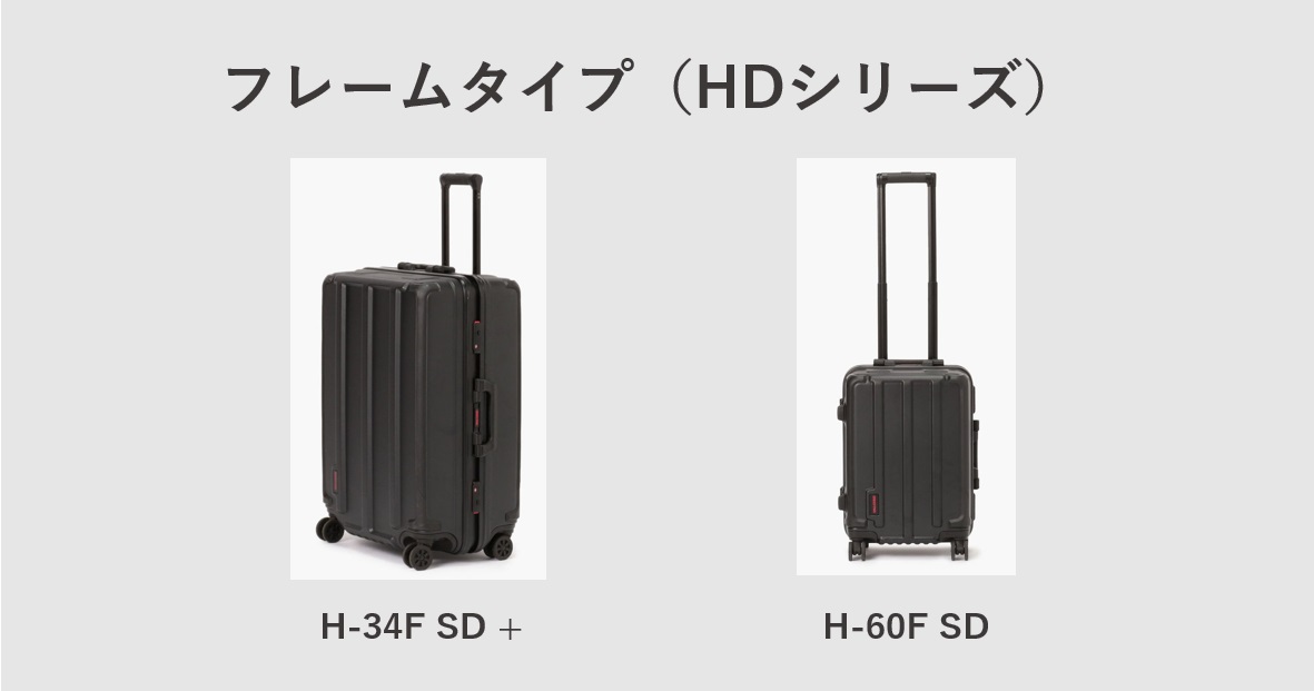 BRIEFINGのスーツケース　フレームタイプ（HDシリーズ）