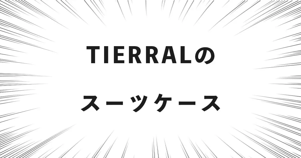 TIERRALのスーツケース