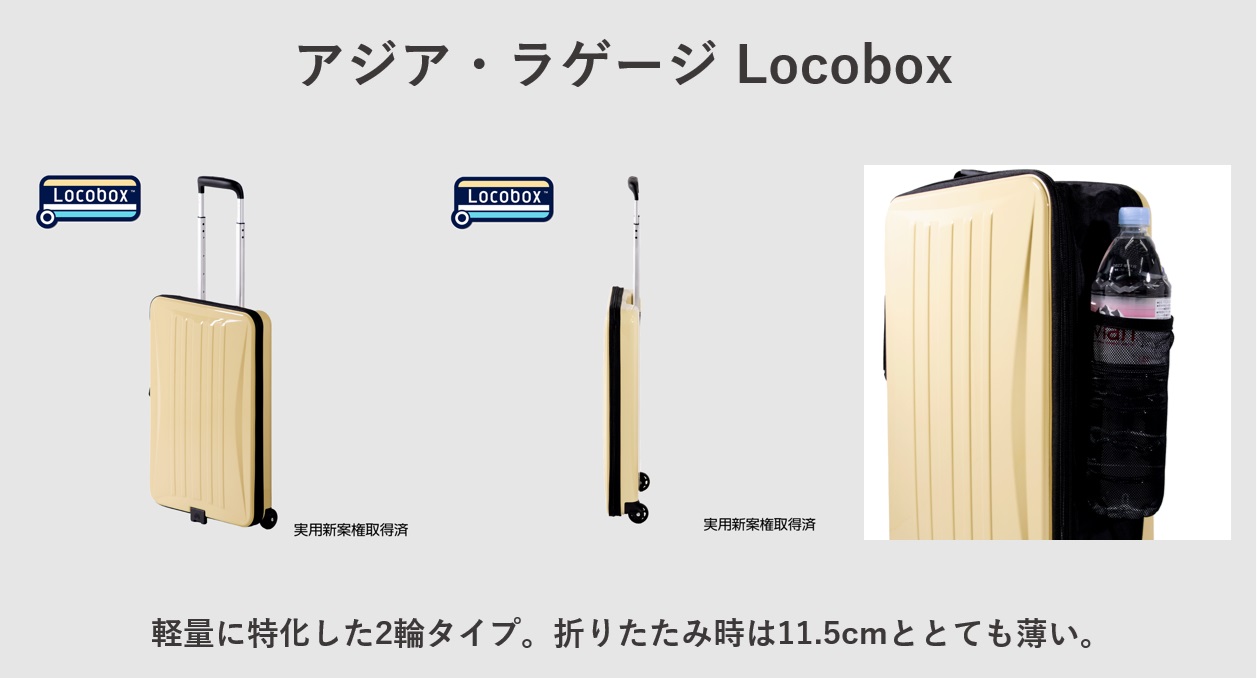 折りたたみスーツケース アジア・ラゲージ Locobox