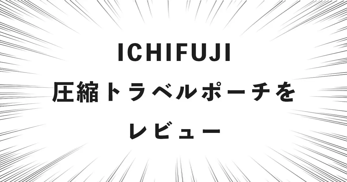 ICHIFUJI 圧縮トラベルポーチをレビュー