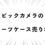 ビックカメラのスーツケース売り場