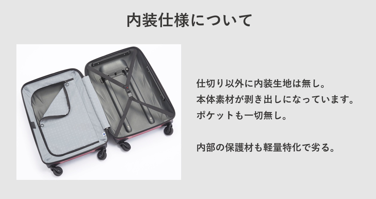 プロテカ Tri-Air(トライエアー) 内装仕様について