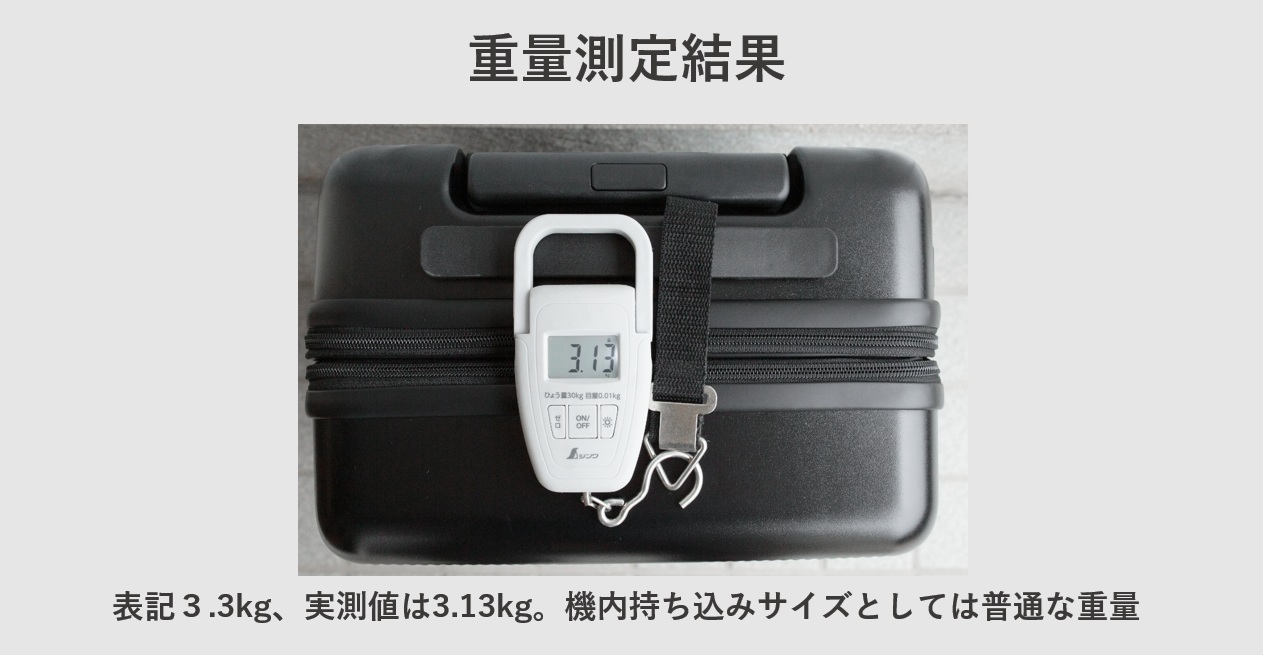 Soolom L888 レビュー 重量測定結果