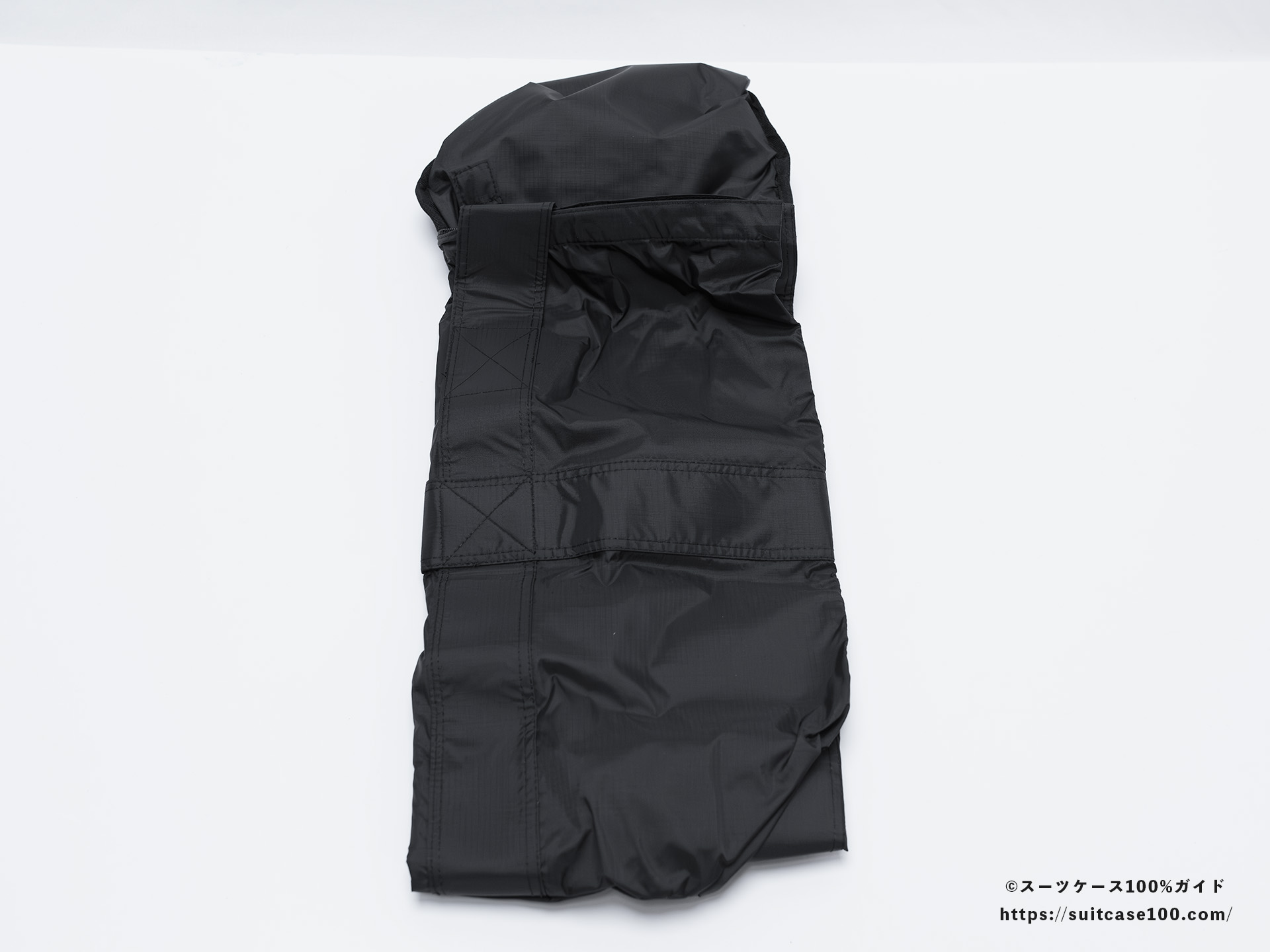 LAKOLE キャリーオンボストンバッグ 外観レビュー 少し展開した状態