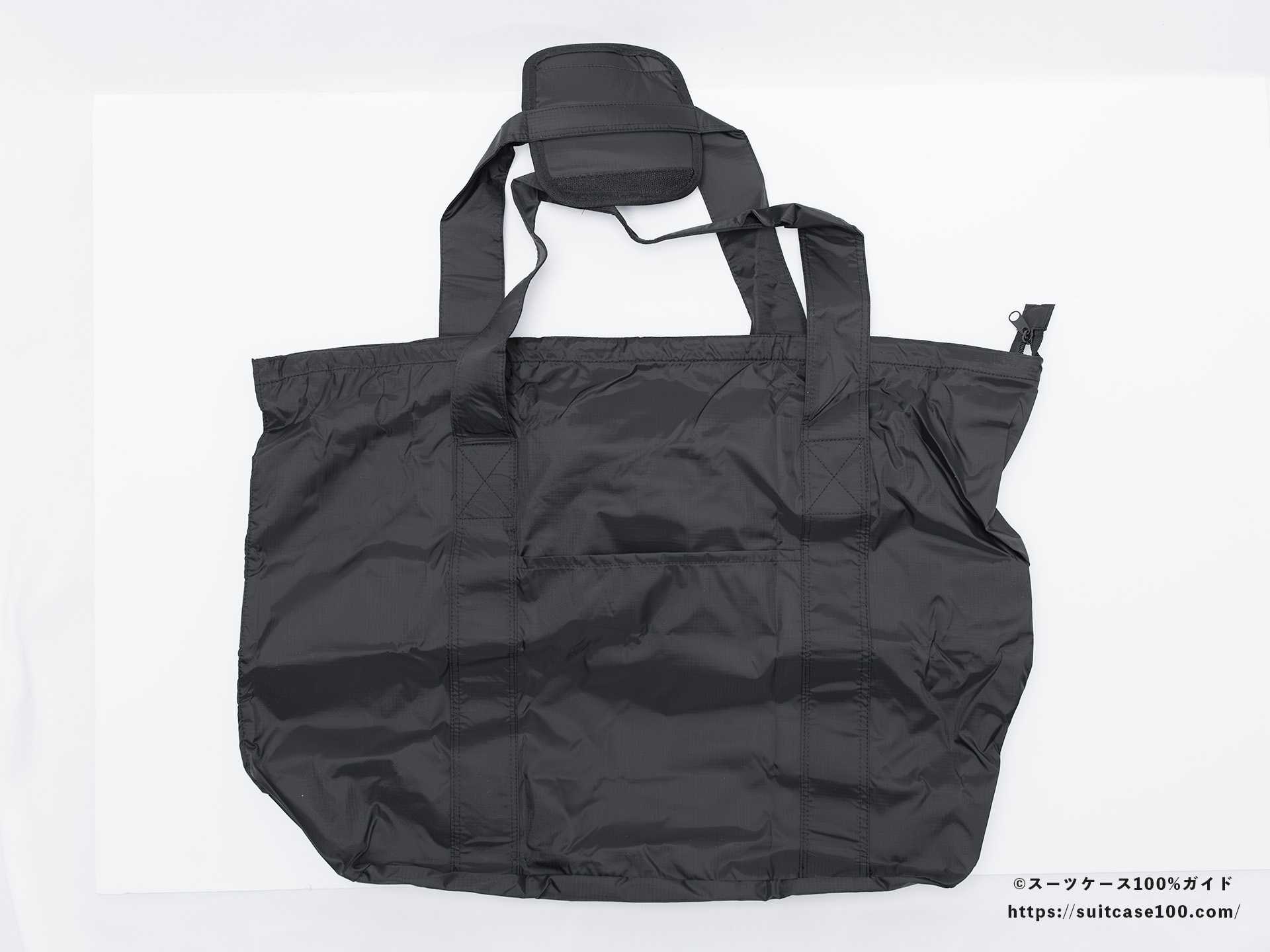 LAKOLE キャリーオンボストンバッグ 外観レビュー 全て展開した状態