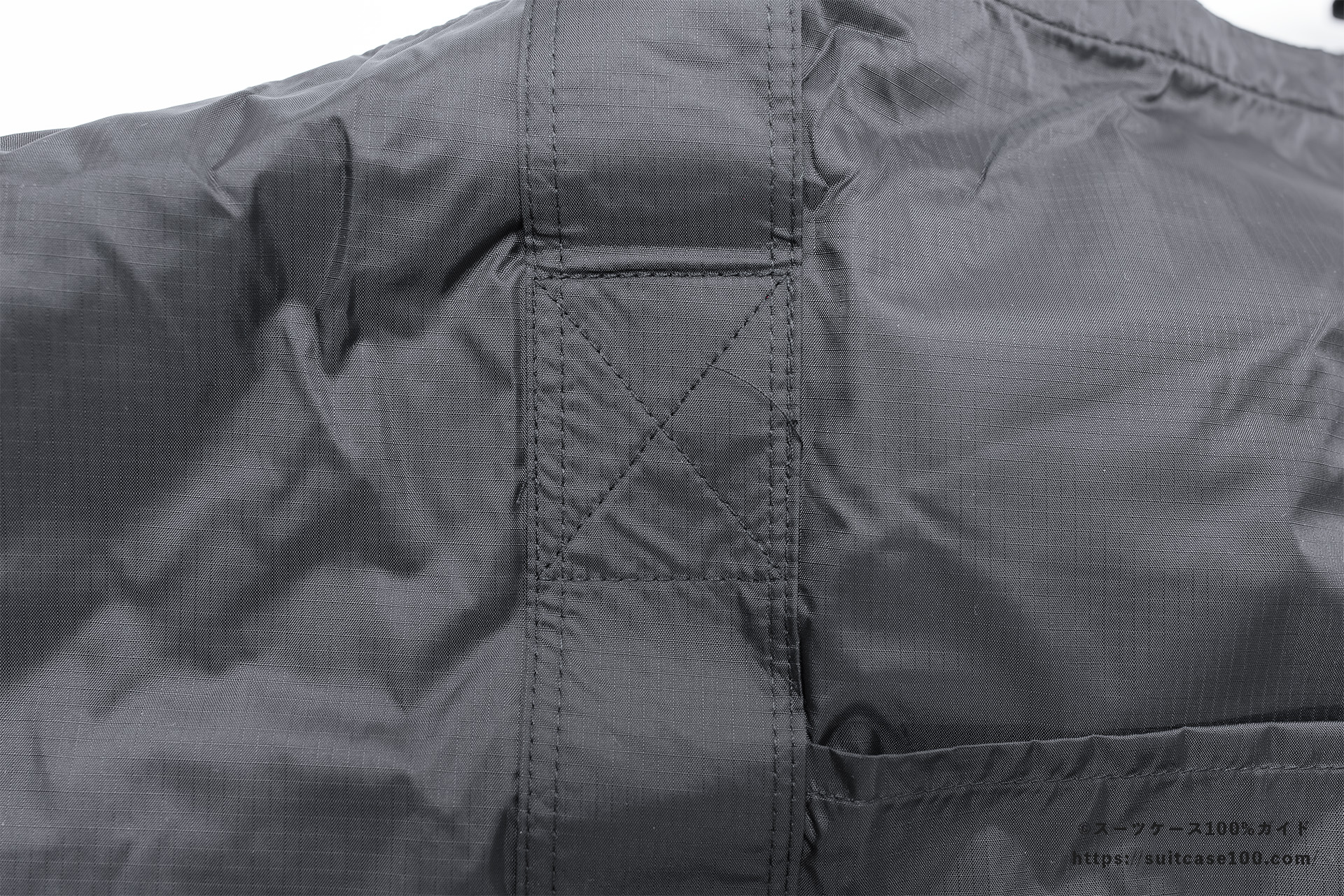 LAKOLE キャリーオンボストンバッグ 外観レビュー ハンドル固定部の縫製