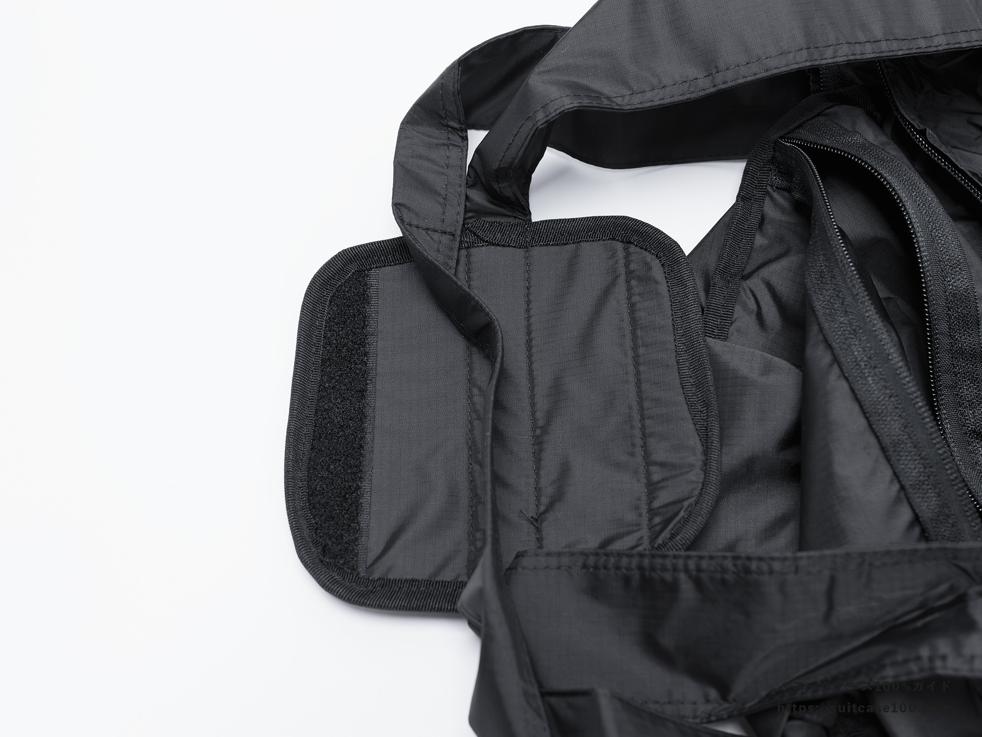 LAKOLE キャリーオンボストンバッグ 外観レビュー ハンドル部