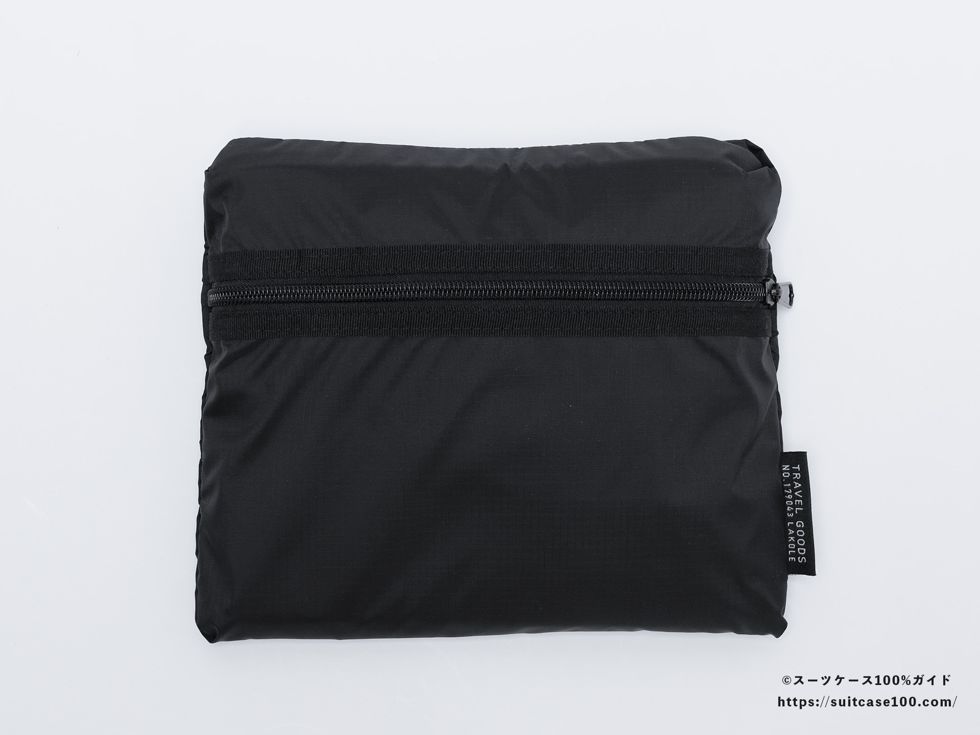 LAKOLE キャリーオンボストンバッグ 外観レビュー ファスナー面