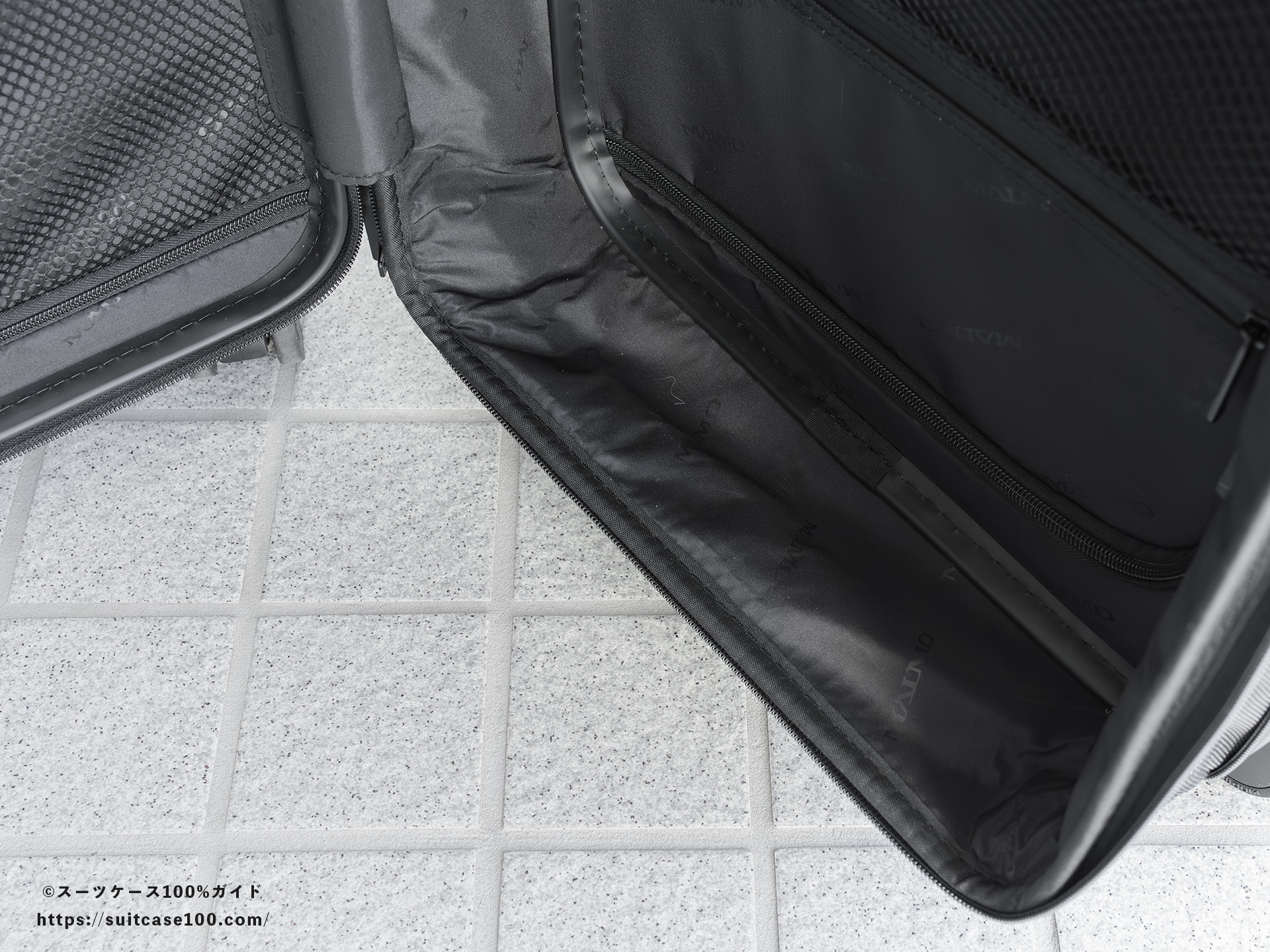 MAIMO SPEED U plus 内装レビュー 容量拡張して生地が広がった状態