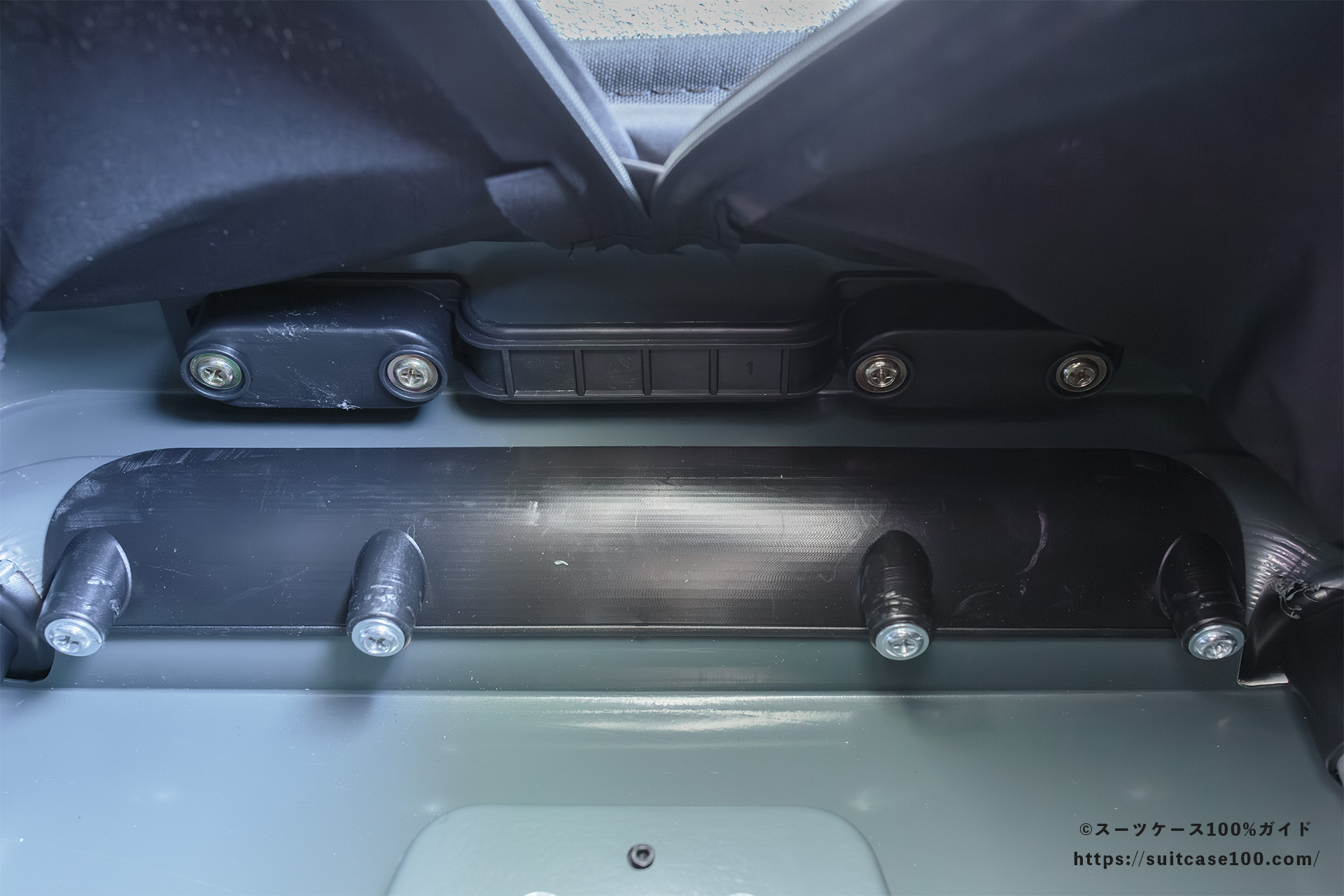 MAIMO SPEED U plus 内部レビュー トップハンドルとキャリーハンドル固定部