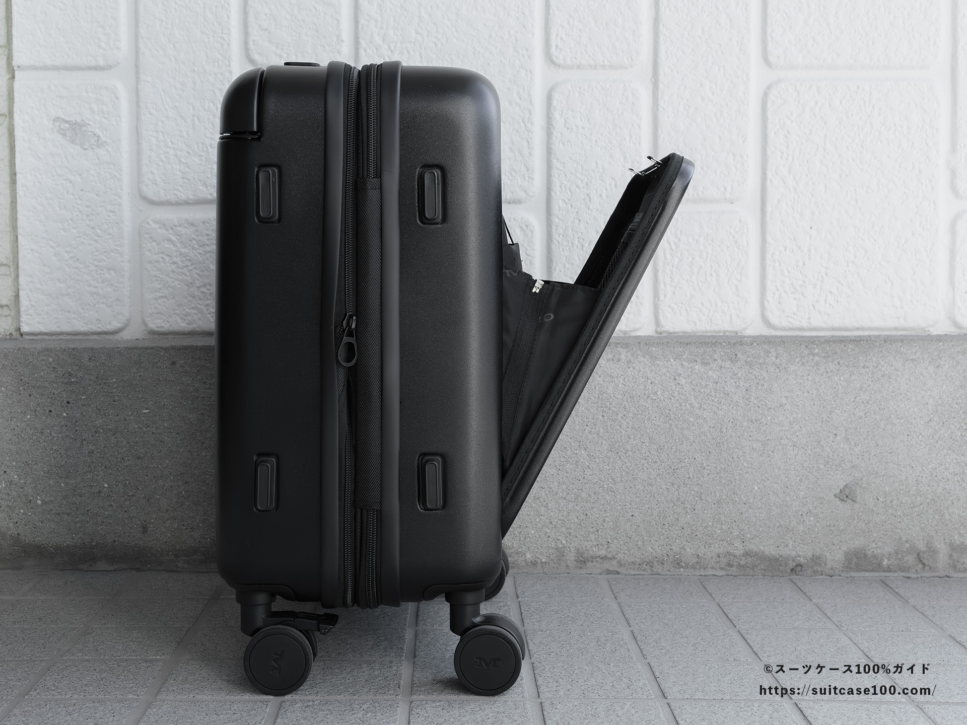 MAIMO SPEED U plus フロントポケットレビュー 真横から見た図(開き具合)