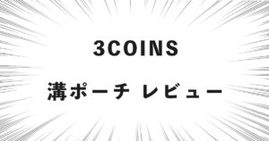 3COINS 溝ポーチ レビュー