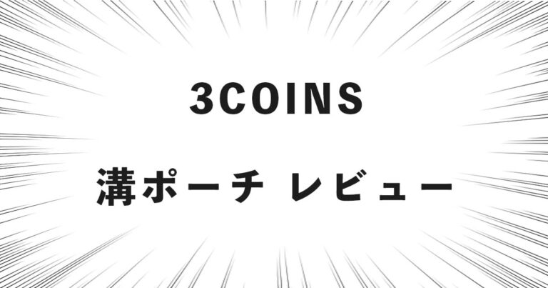3COINS 溝ポーチ レビュー