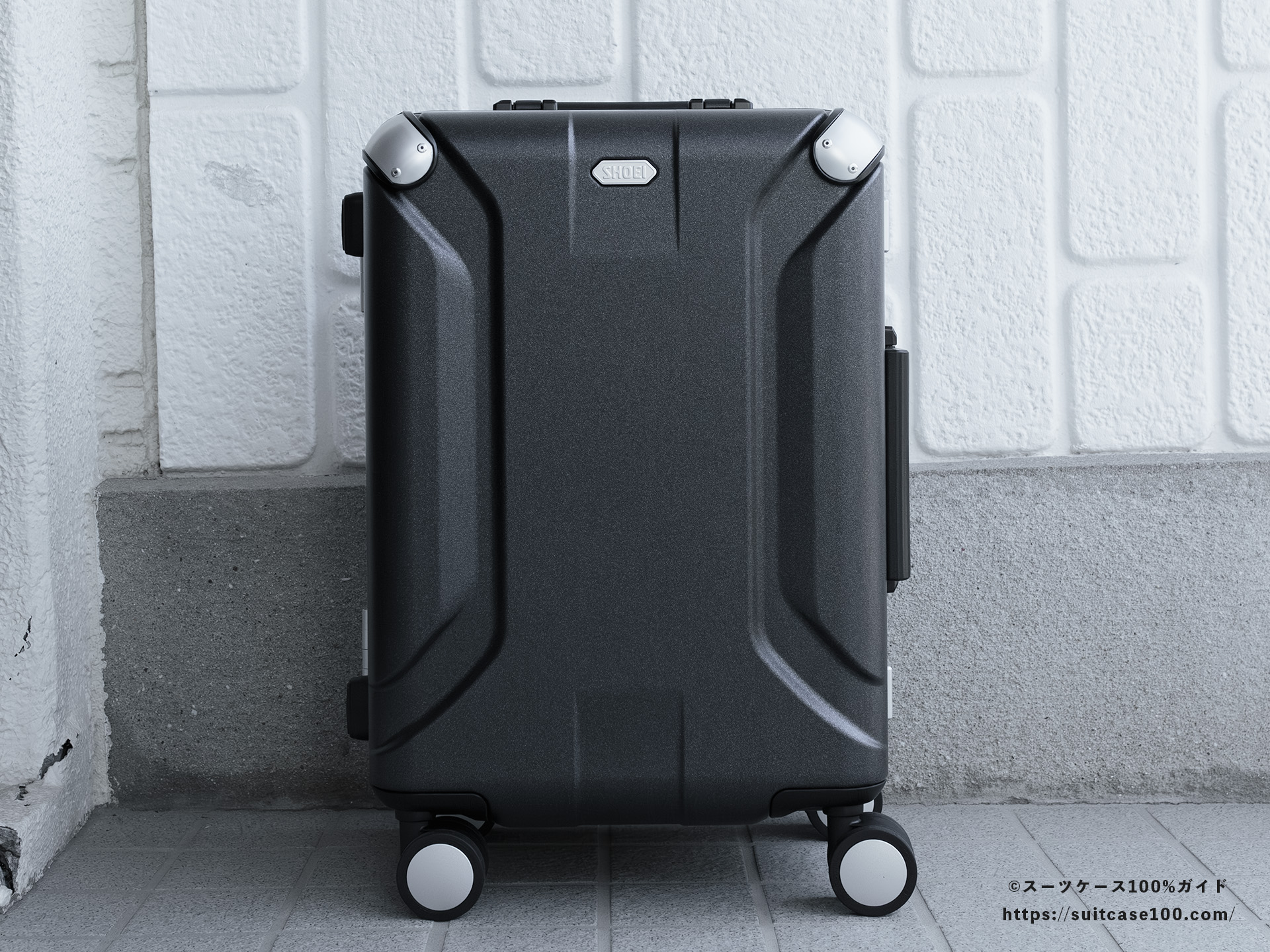 SHOEI スーツケース X-CORE 外観レビュー 正面