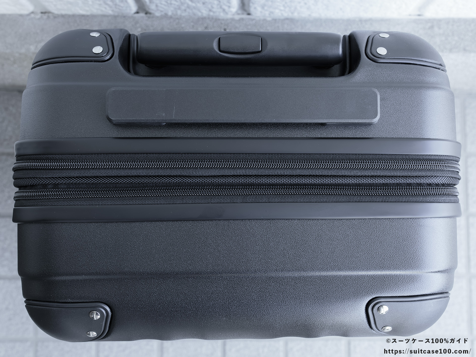 エレコム スーツケース BM-XSC01 外観レビュー 上面