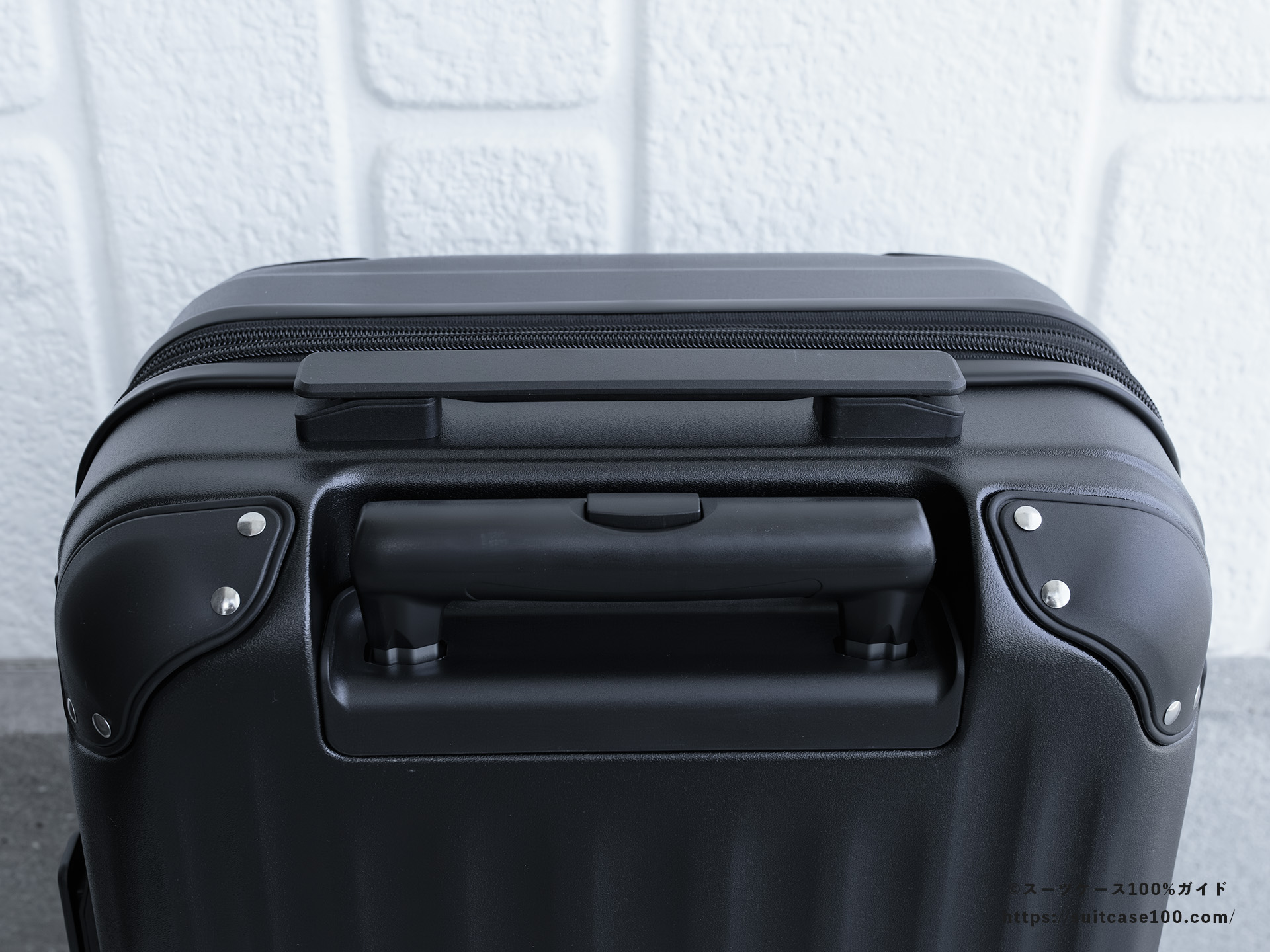 エレコム スーツケース BM-XSC01 トップハンドルレビュー 正面から見た図
