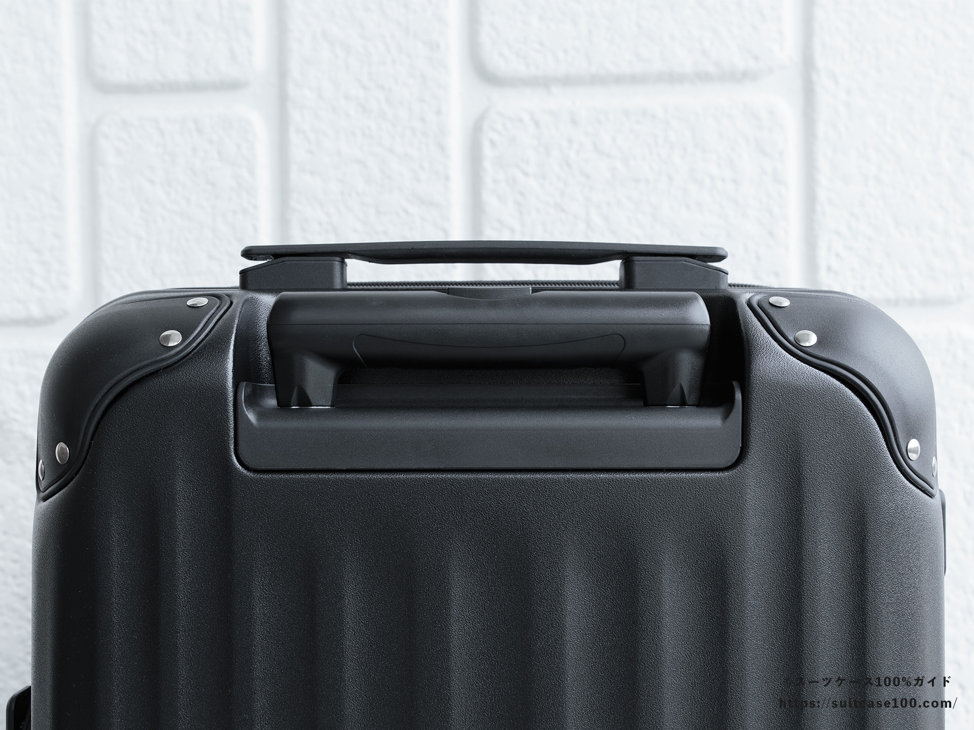 エレコム スーツケース BM-XSC01 キャリーハンドルレビュー 収納状態拡大