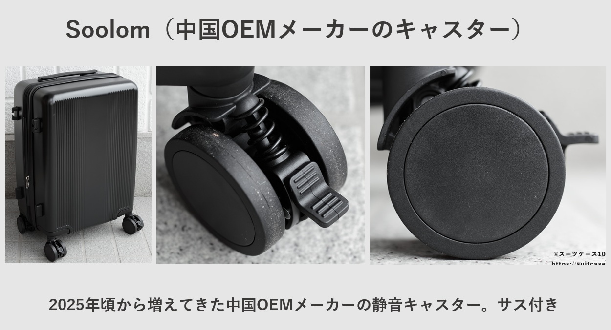 Soolom(中国OEMメーカー品のキャスター)