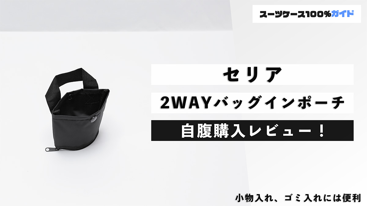 セリア 2WAYバッグインポーチ 自腹購入レビュー