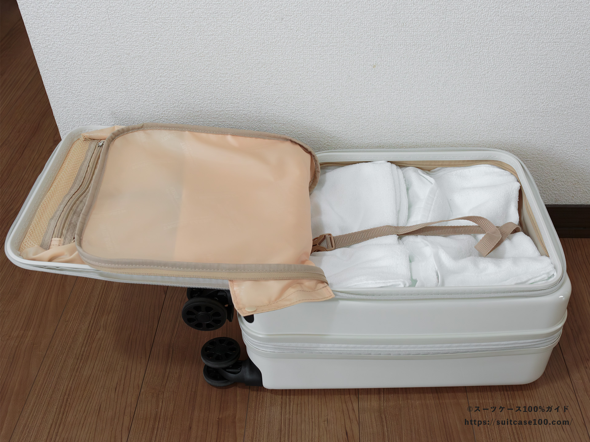 TRAVEL EARTH(トラベルアース) TE-0905-42 レビュー 実際に荷物を入れてみた