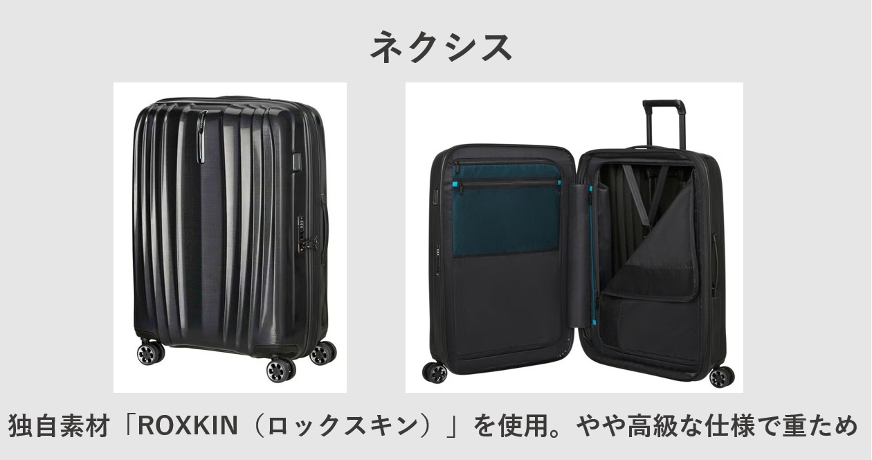 サムソナイトのスーツケース ネクシス