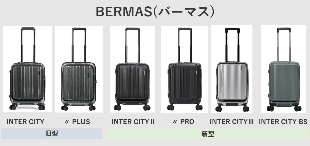 BERMAS(バーマス) スーツケース一覧 INTER CITYシリーズ