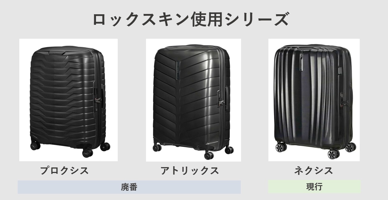 軽量素材「ROXKIN」 を使用したサムソナイトのスーツケース(プロクシス・アトリックス・ネクシス)