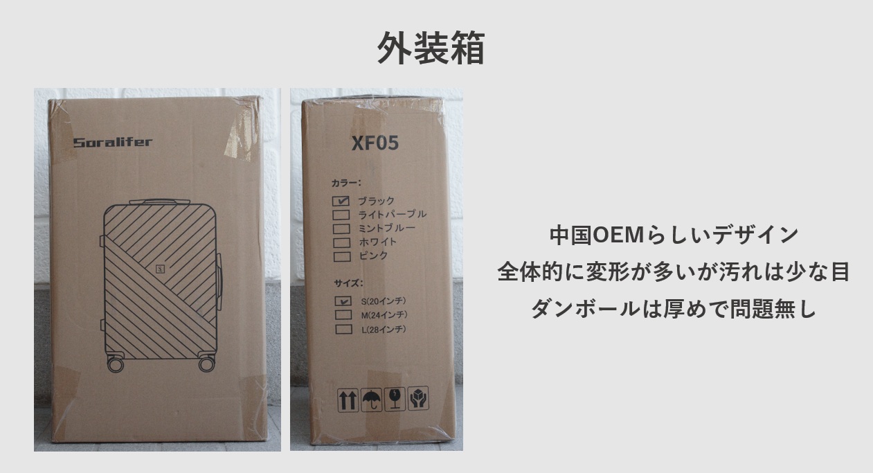 Soralifer XF05 外装箱レビュー
