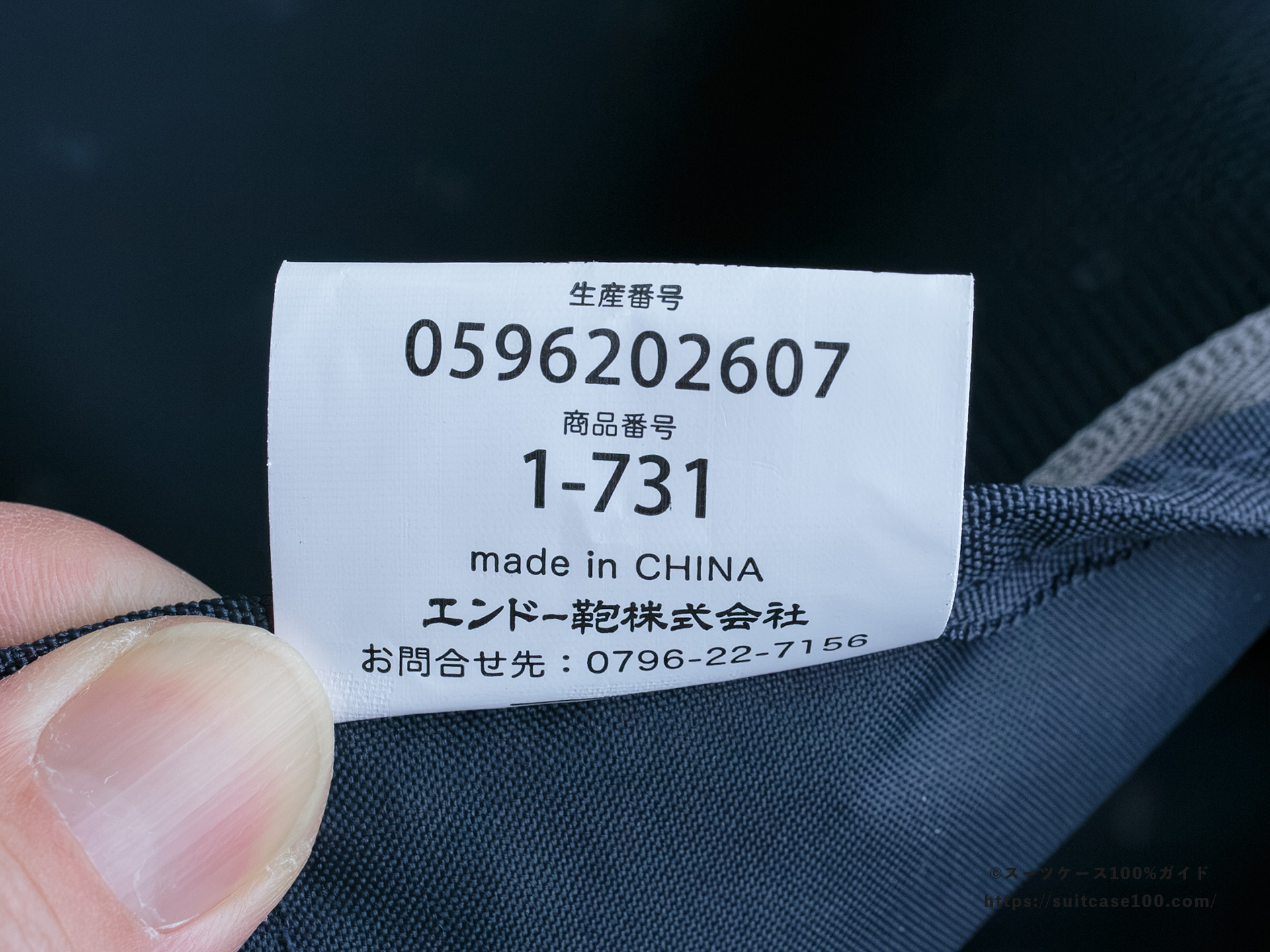 フリクエンター LIEVE コンテナ型(1-731) 内装レビュー タグ表面