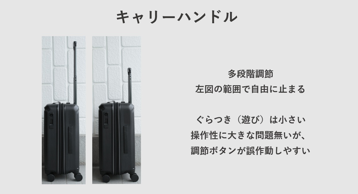 トランジットラウンジ ラグーン キャリーハンドルレビュー